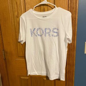 MK White Short Sleeve T shirt Shirt